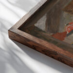 Skeleton Looking at Chinoiseries 1885 James Ensor close up dark wood mockup