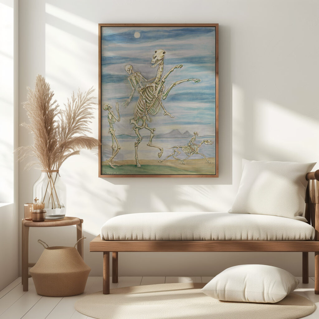 Skeleton on Horseback Nils Dardel 5 mockup