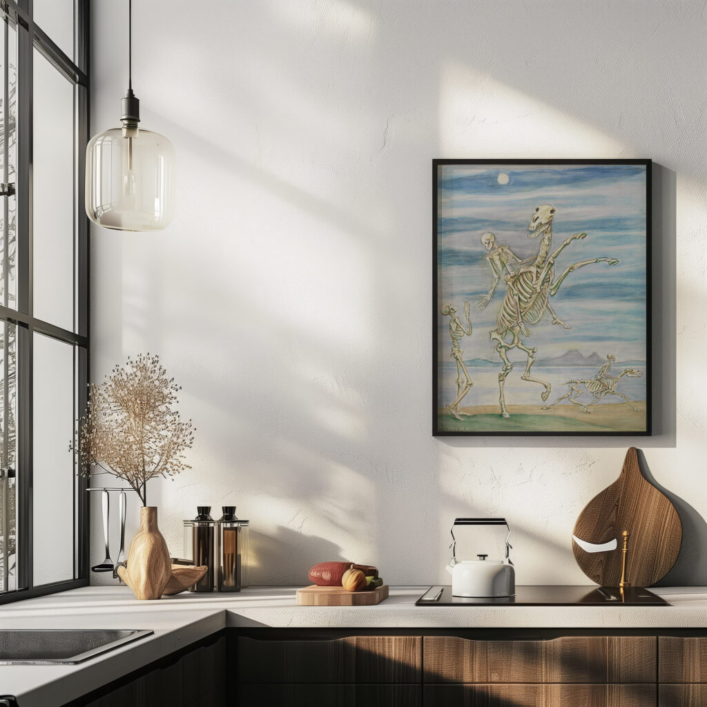 Skeleton on Horseback Nils Dardel 6 mockup