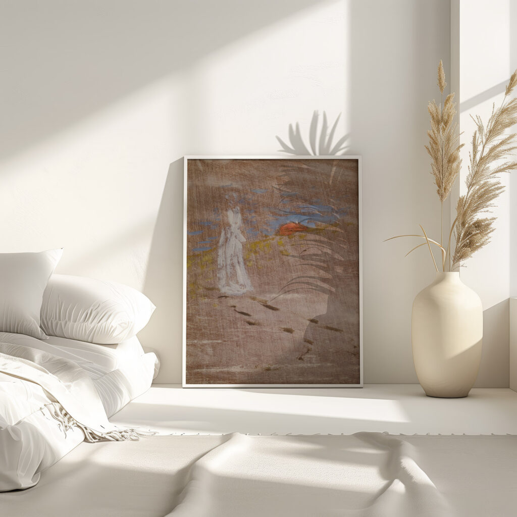 Sketch for The Girl and Death Walking 1887 Richard Bergh 4 mockup