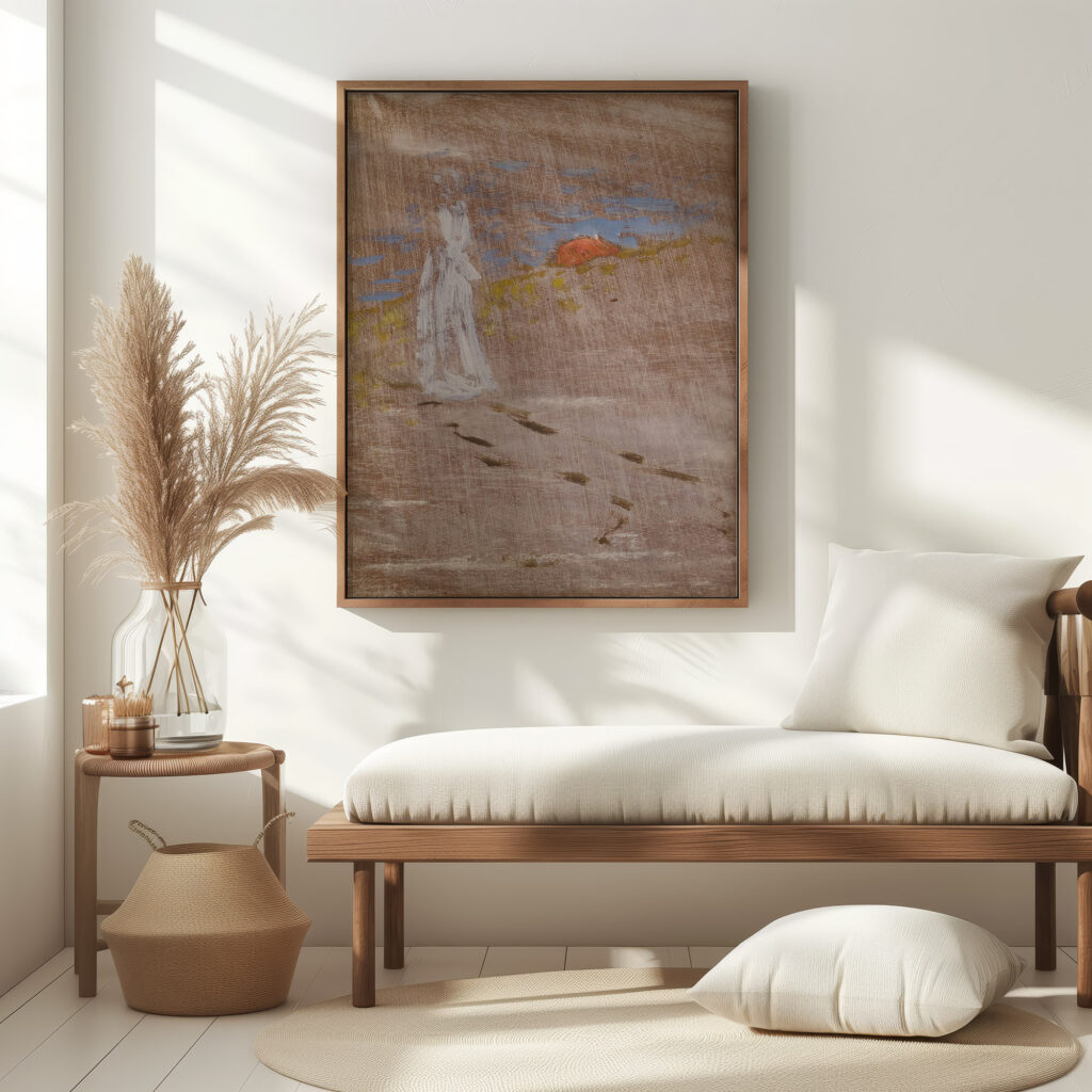 Sketch for The Girl and Death Walking 1887 Richard Bergh 5 mockup