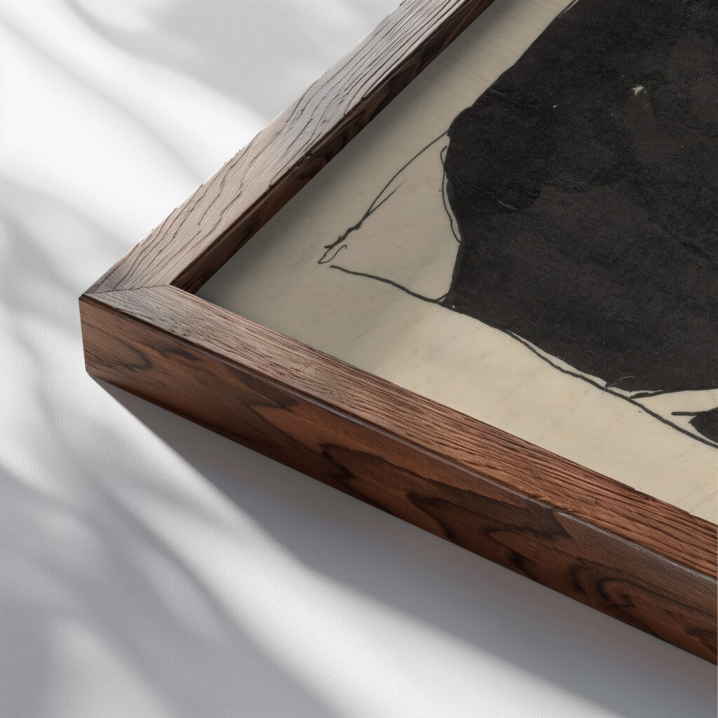 Sketch for an Exhibition Poster 1925–1933 Zolo Palugyay close up dark wood mockup