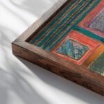 Sketch of Figures and Poles 1912 Spencer Frederick Gore close up dark wood mockup