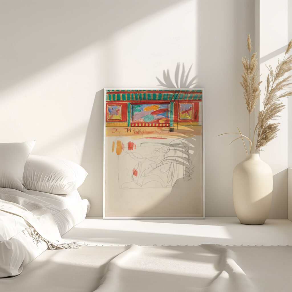 Sketch of a Clock 1912 Spencer Frederick Gore 4 mockup