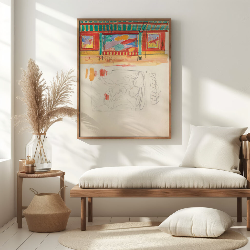 Sketch of a Clock 1912 Spencer Frederick Gore 5 mockup