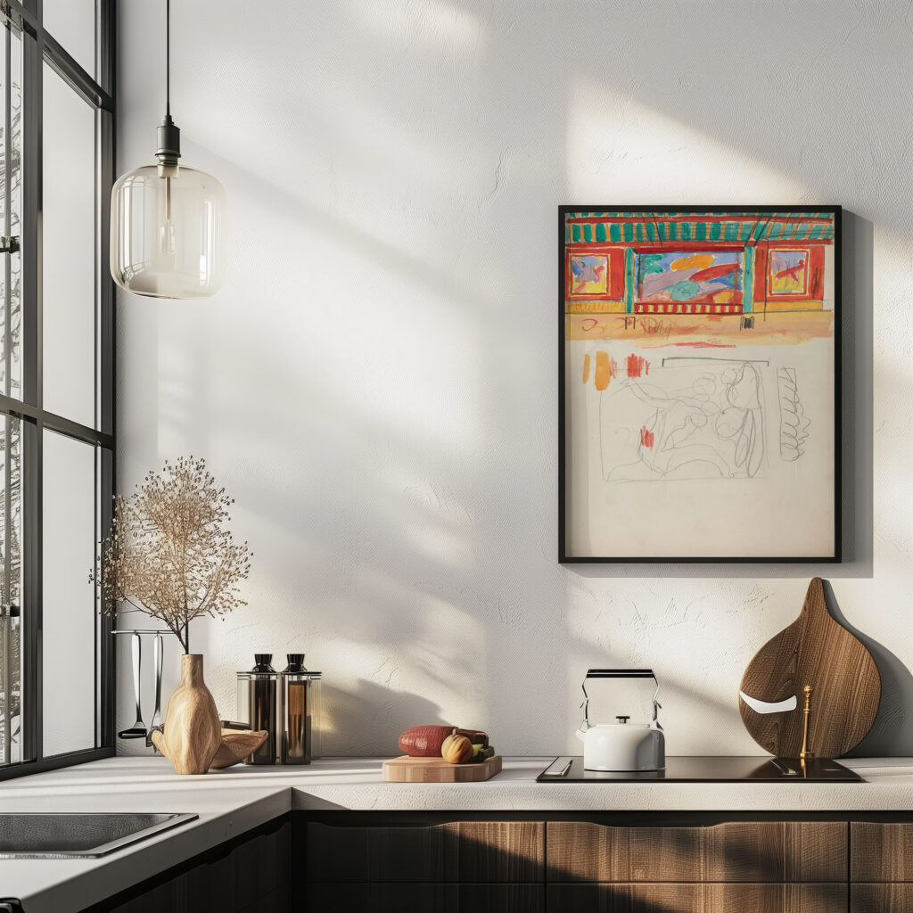 Sketch of a Clock 1912 Spencer Frederick Gore 6 mockup