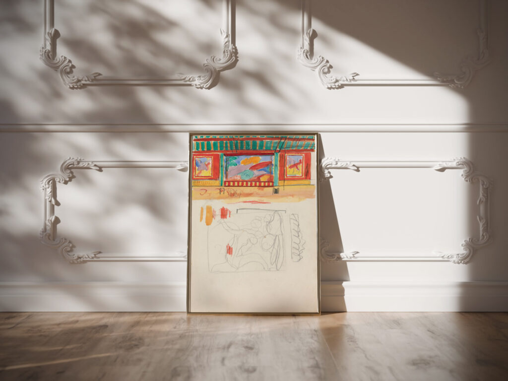 Sketch of a Clock 1912 Spencer Frederick Gore video mockup