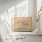 Sketch of buildings 1930 1935 Zygmunt Waliszewski 4 mockup