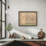 Sketch of buildings 1930 1935 Zygmunt Waliszewski 6 mockup