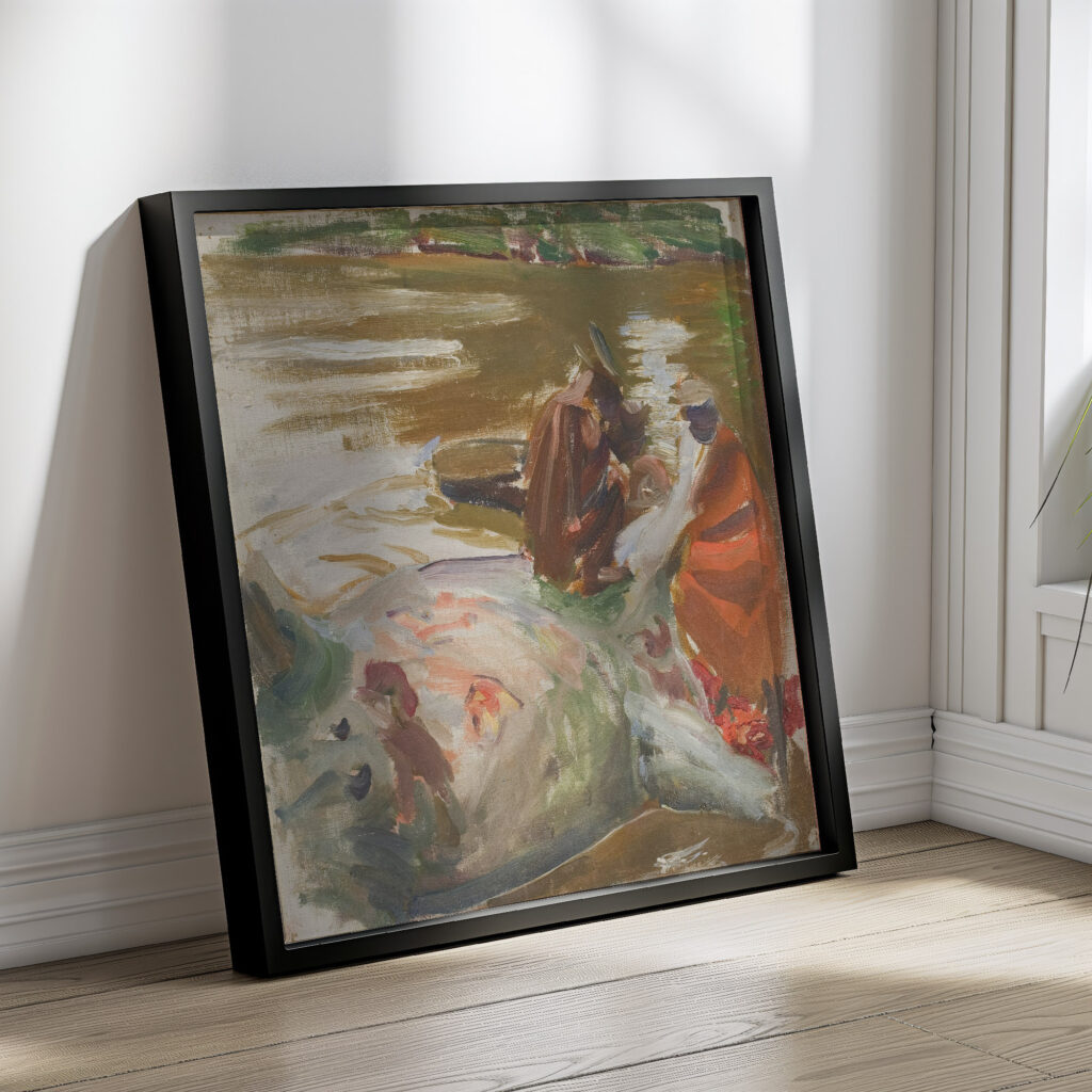 Skinning a hippopotamus 1909‒1910 Akseli Gallen Kallela 4 mockup