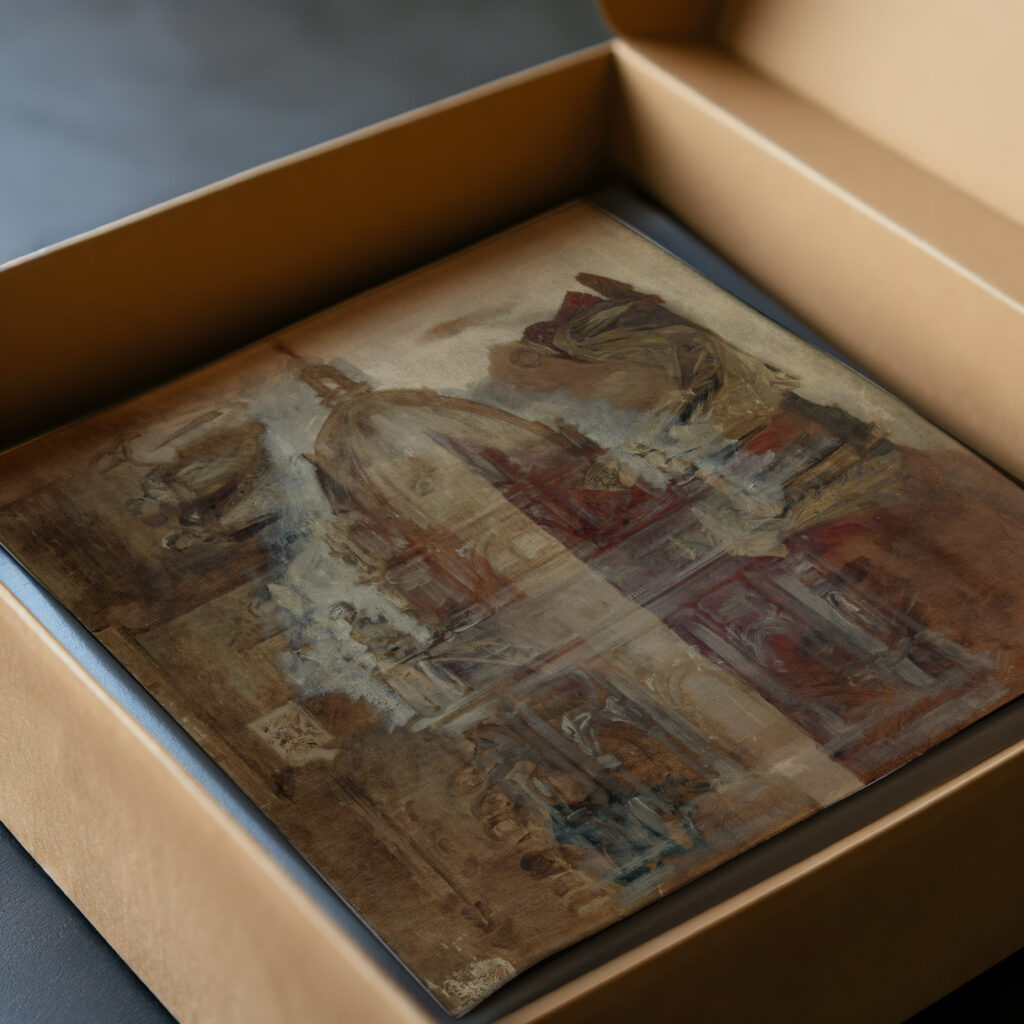 Skizze zu einem Dom Hans Makart video mockup