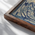 Skovinterieur med braendehugger. La Cote de Grace Honfleur. 1904 – 1907 Emile Othon Friesz close up dark wood mockup Skovinterieur med braendehugger. La Cote de Grace Honfleur. 1904 – 1907 Emile Othon Friesz close up dark wood mockup