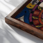 Skt. AdolfRaadHall bei Bern 1920 Adolf Wolfli close up dark wood mockup