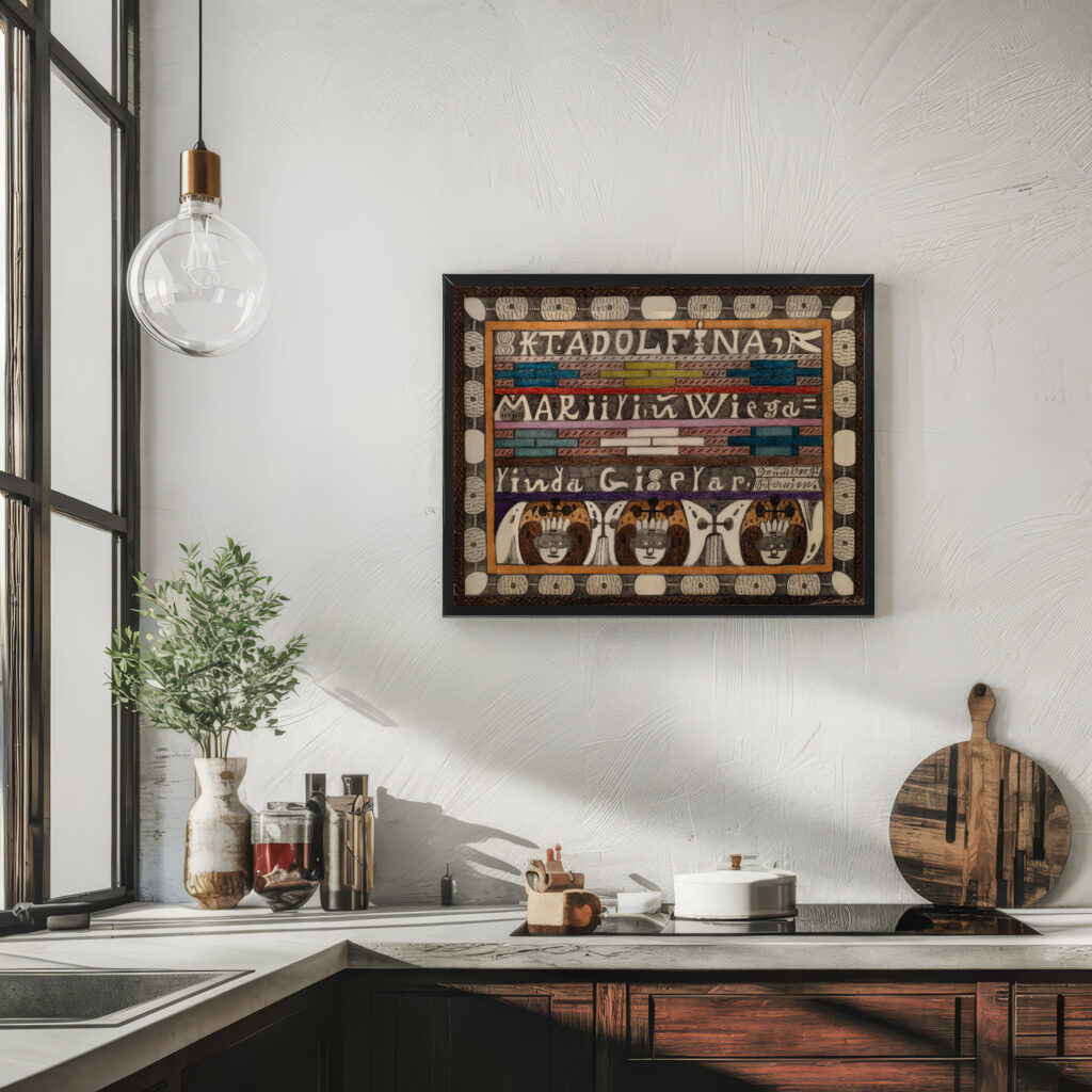 Skt. Adolfina Mariili und Wiegalinda Giselar 1920 Adolf Wolfli 6 mockup