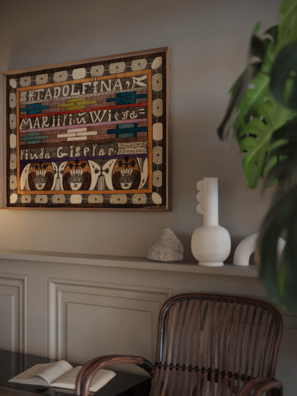 Skt. Adolfina Mariili und Wiegalinda Giselar 1920 Adolf Wolfli video mockup