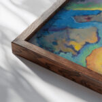 Sky Drama circa 1917 Hugh Henry Breckenridge close up dark wood mockup