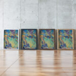 Sky Drama circa 1917 Hugh Henry Breckenridge framed posters mockup