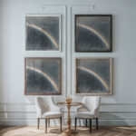 Sky Study with Rainbow 1827 John Constable framed posters mockup