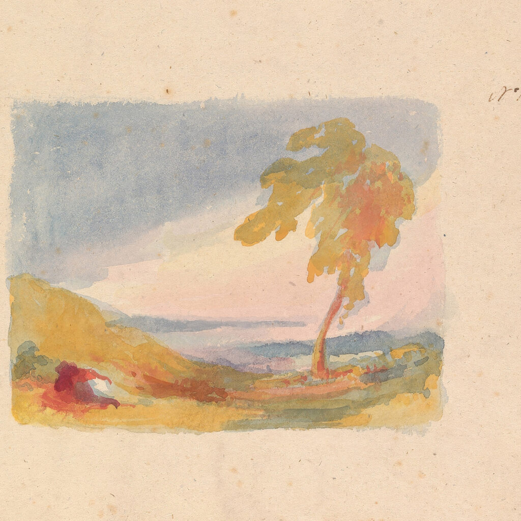 Sky Study – Turners Principle no. 11 Landscape With Hills and Tree no. 12 Thomas Sully 8 mockup