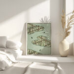 Sky illustration Watanabe Seitei 4 mockup