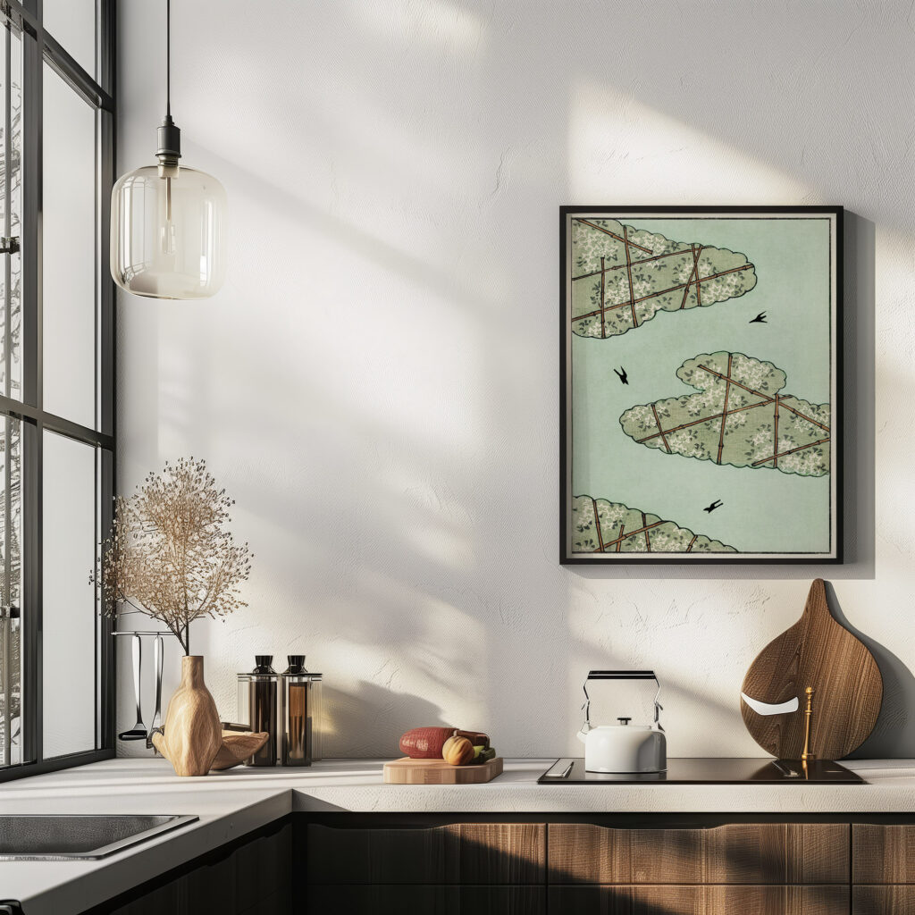 Sky illustration Watanabe Seitei 6 mockup