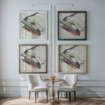 Sleeping Dog circa 1921 –26 Joseph Stella framed posters mockup