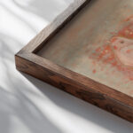 Slovak pastorals 1930–1939 Mikulas Galanda close up dark wood mockup