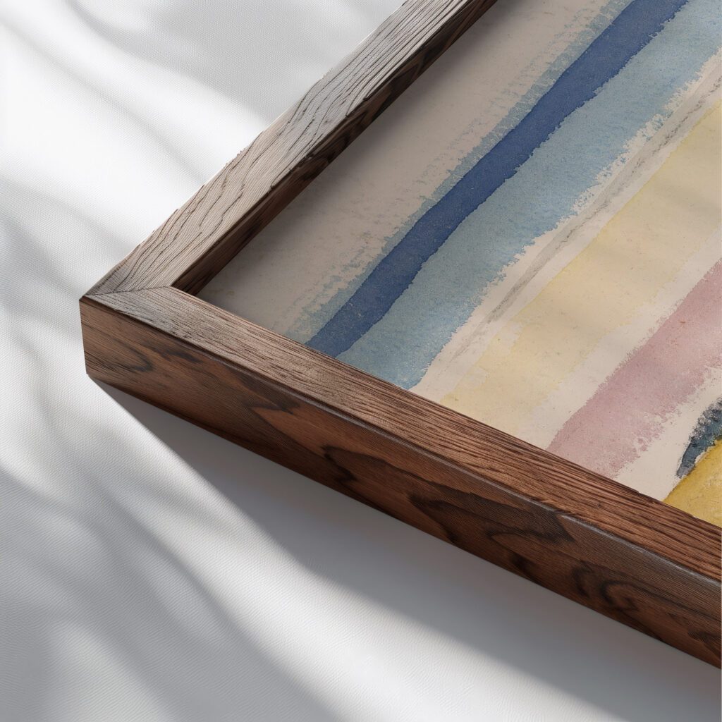 Small Point Maine 1919 John Marin close up dark wood mockup