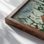 Small River House 1913 Amadeo de Souza Cardoso close up dark wood mockup