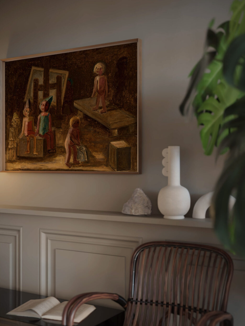 Small model 1929 Tadeusz Makowski video mockup