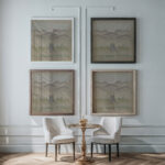 Snowdrops in a Glade 1925–1944 Arnold Peter Weisz Kubincan framed posters mockup