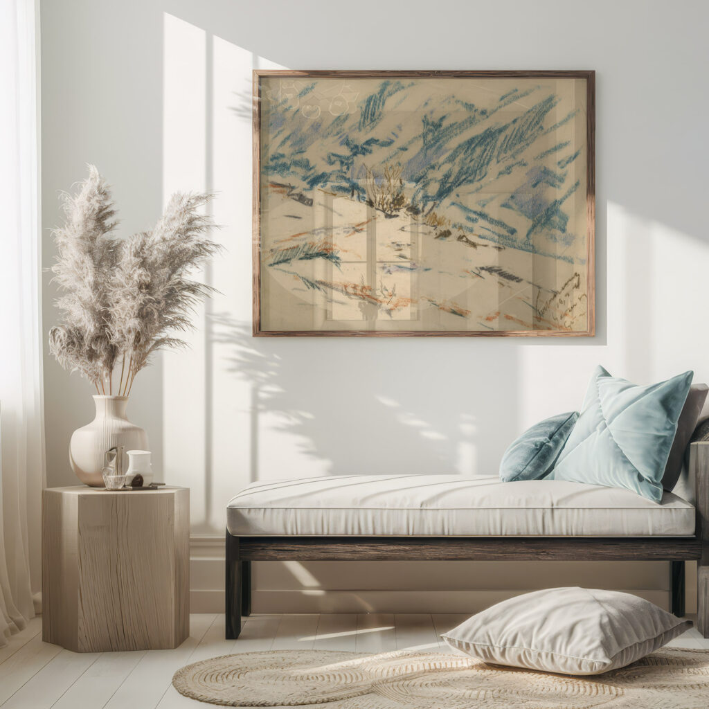 Snowy Mountainside 1931 Zolo Palugyay 5 mockup