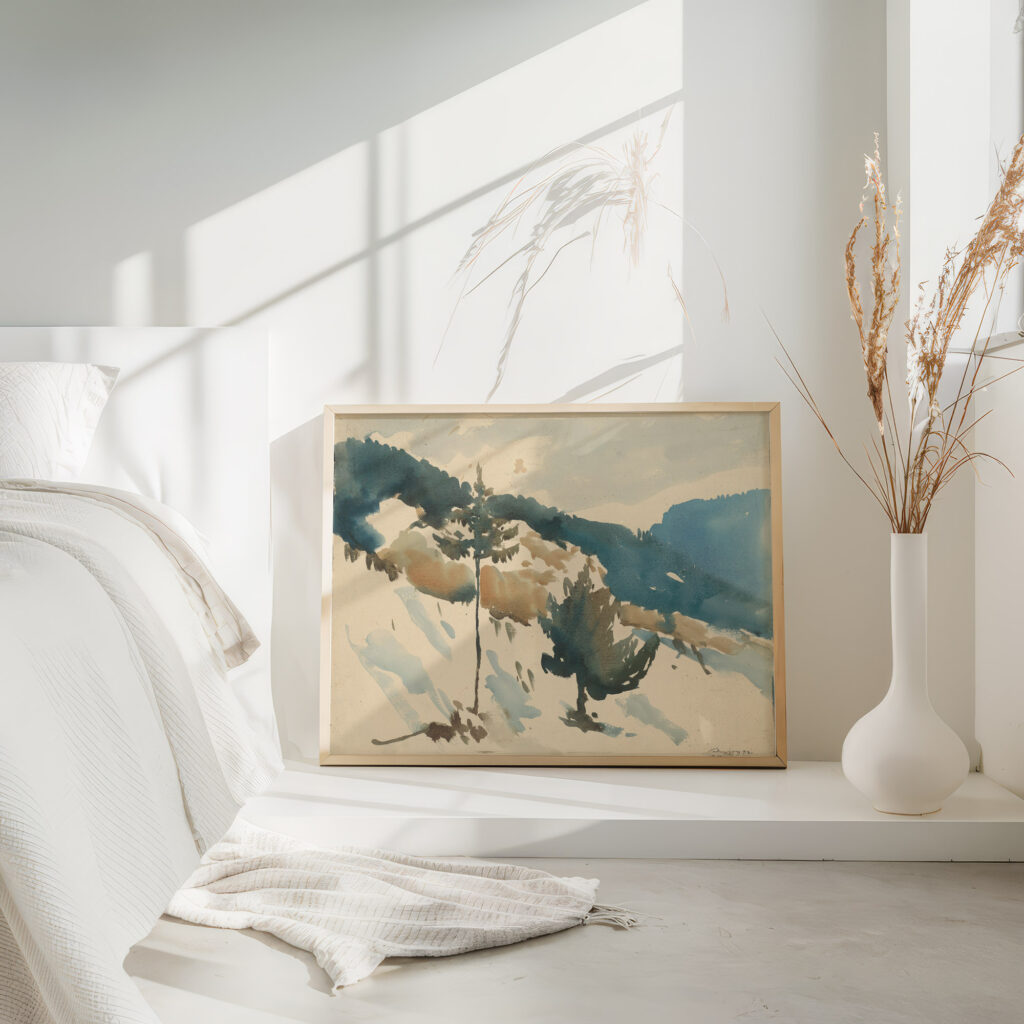 Snowy Plain in the Mountains 1930 Zolo Palugyay 4 mockup