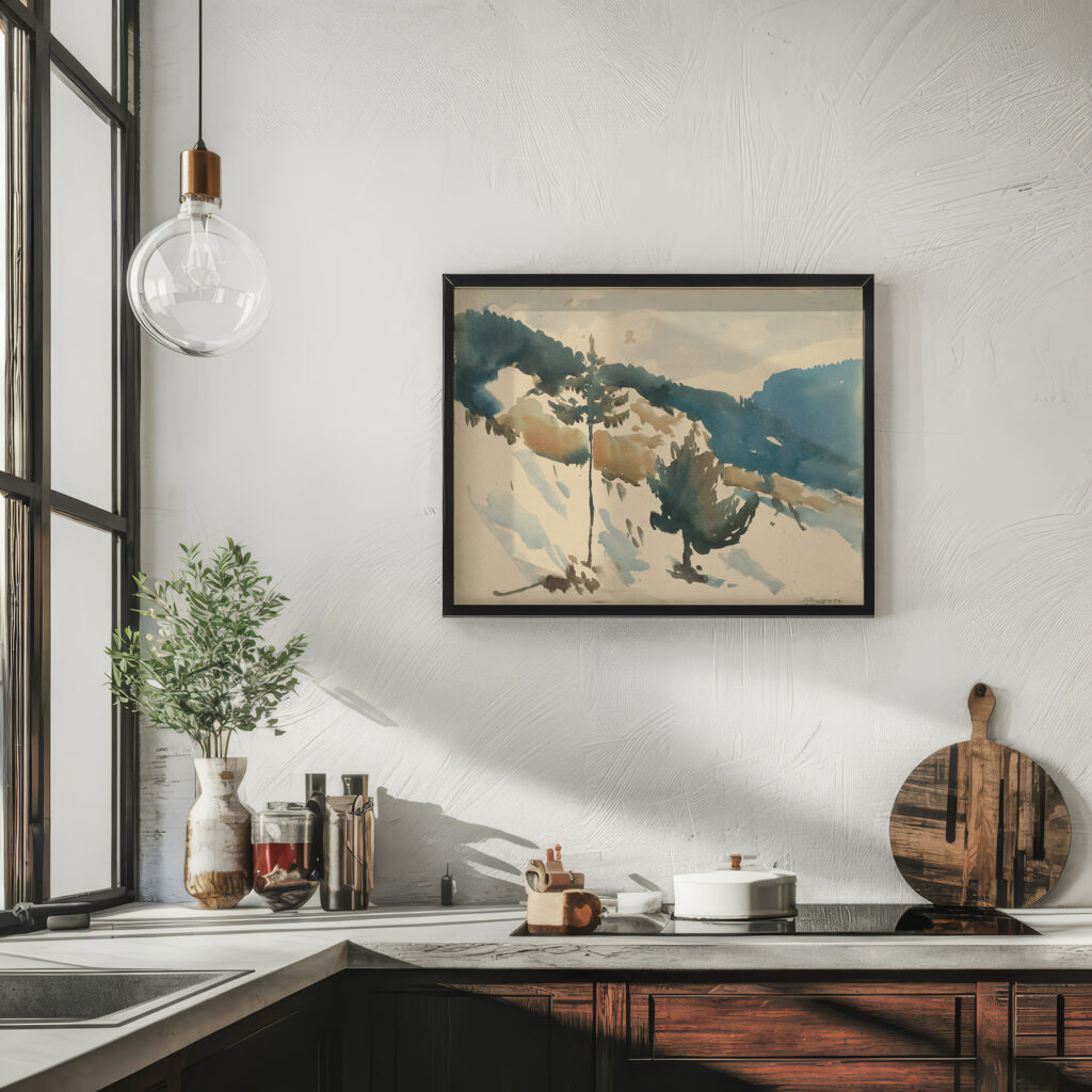 Snowy Plain in the Mountains 1930 Zolo Palugyay 6 mockup