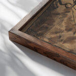 Soldiers carousel 1917 Zygmunt Waliszewski close up dark wood mockup