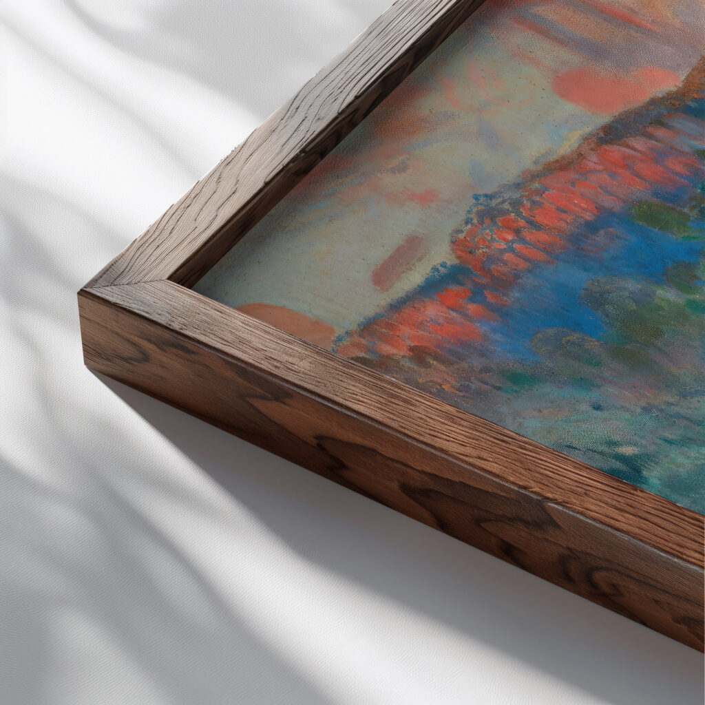 Soller Mallorca Joaquin Mir Trinxet close up dark wood mockup