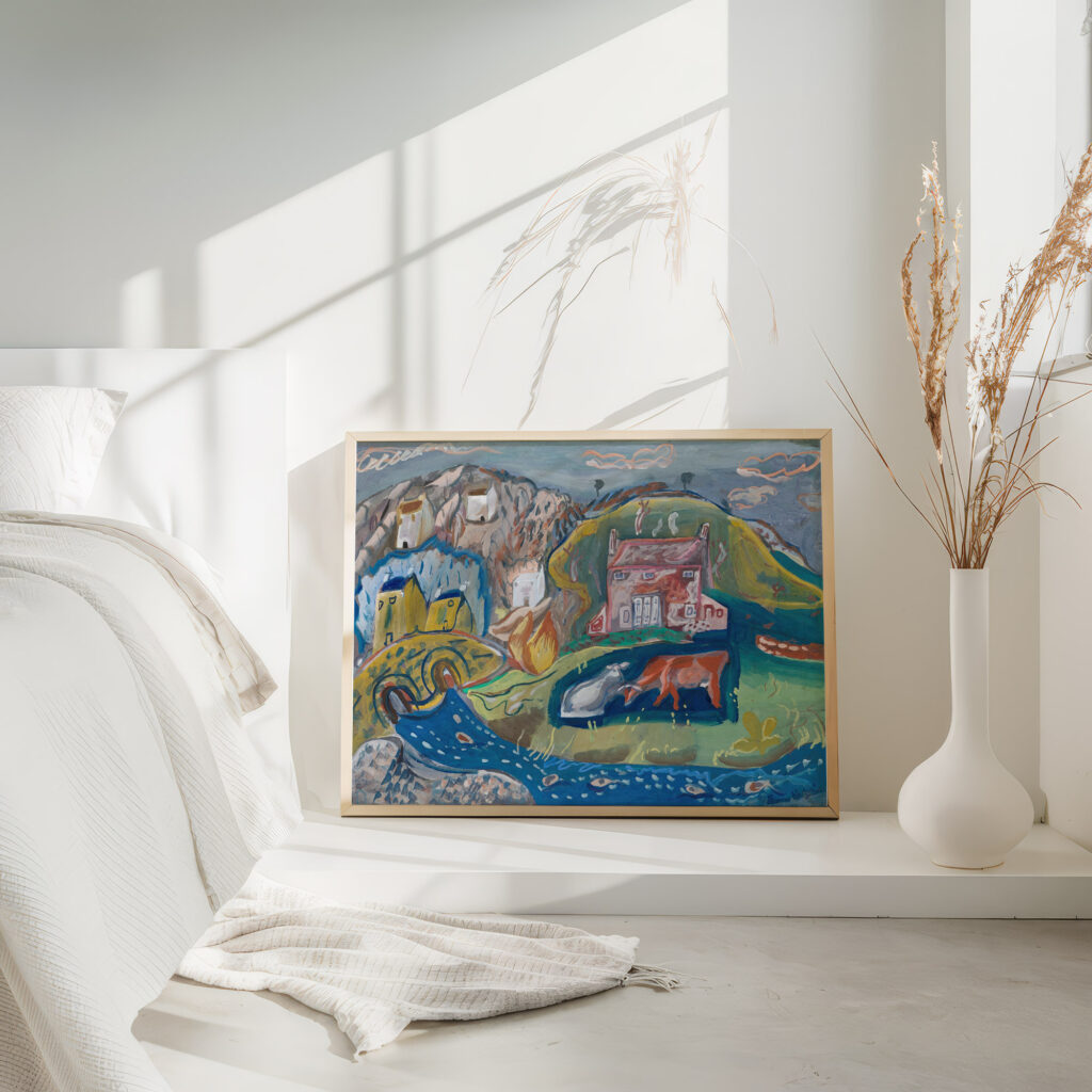 Solva Fishing Village in Pembrokeshire 1936 Frances Hodgkins 4 mockup