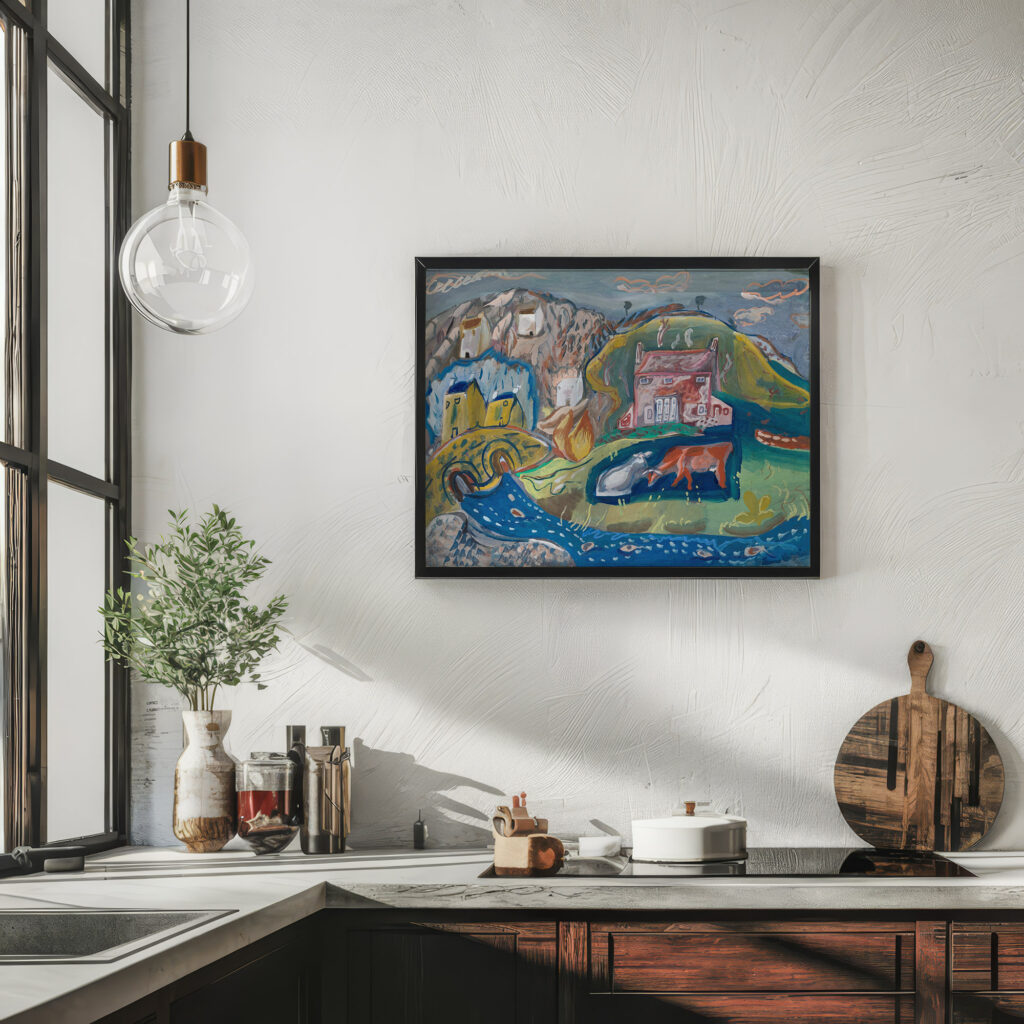 Solva Fishing Village in Pembrokeshire 1936 Frances Hodgkins 6 mockup