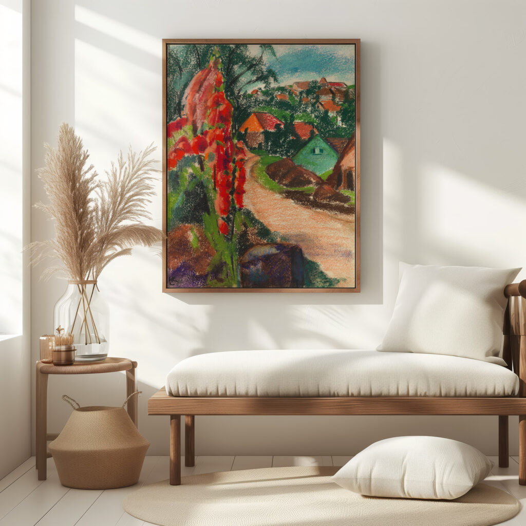 Sommer im Dorf 1925 Kathe Loewenthal 5 mockup