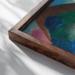 Sommertag in Ascona Circa 1918 Alexej von Jawlensky close up dark wood mockup