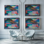 Sommertag in Ascona Circa 1918 Alexej von Jawlensky framed posters mockup
