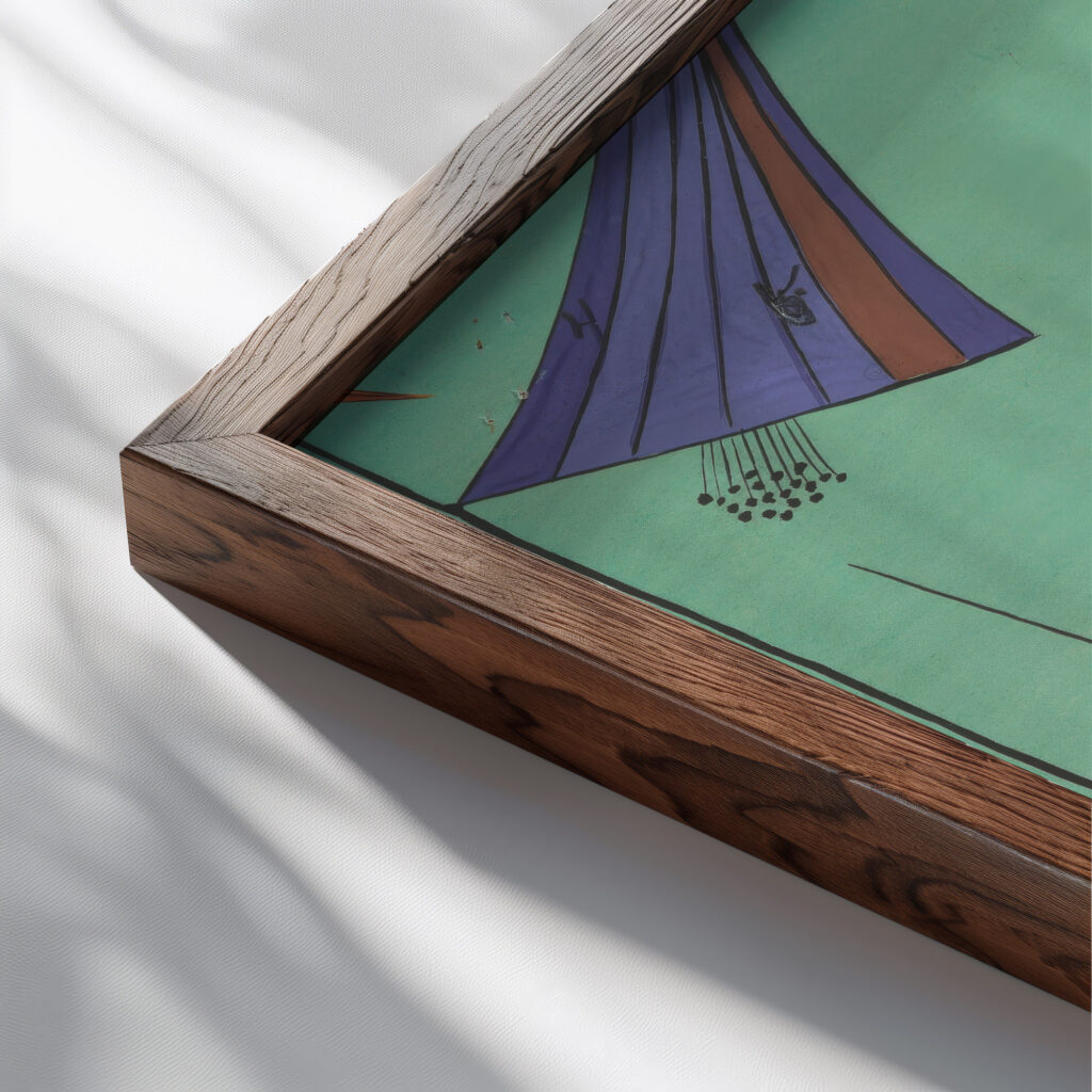 Sommerwinde Summer Wind 1922 Unknown close up dark wood mockup
