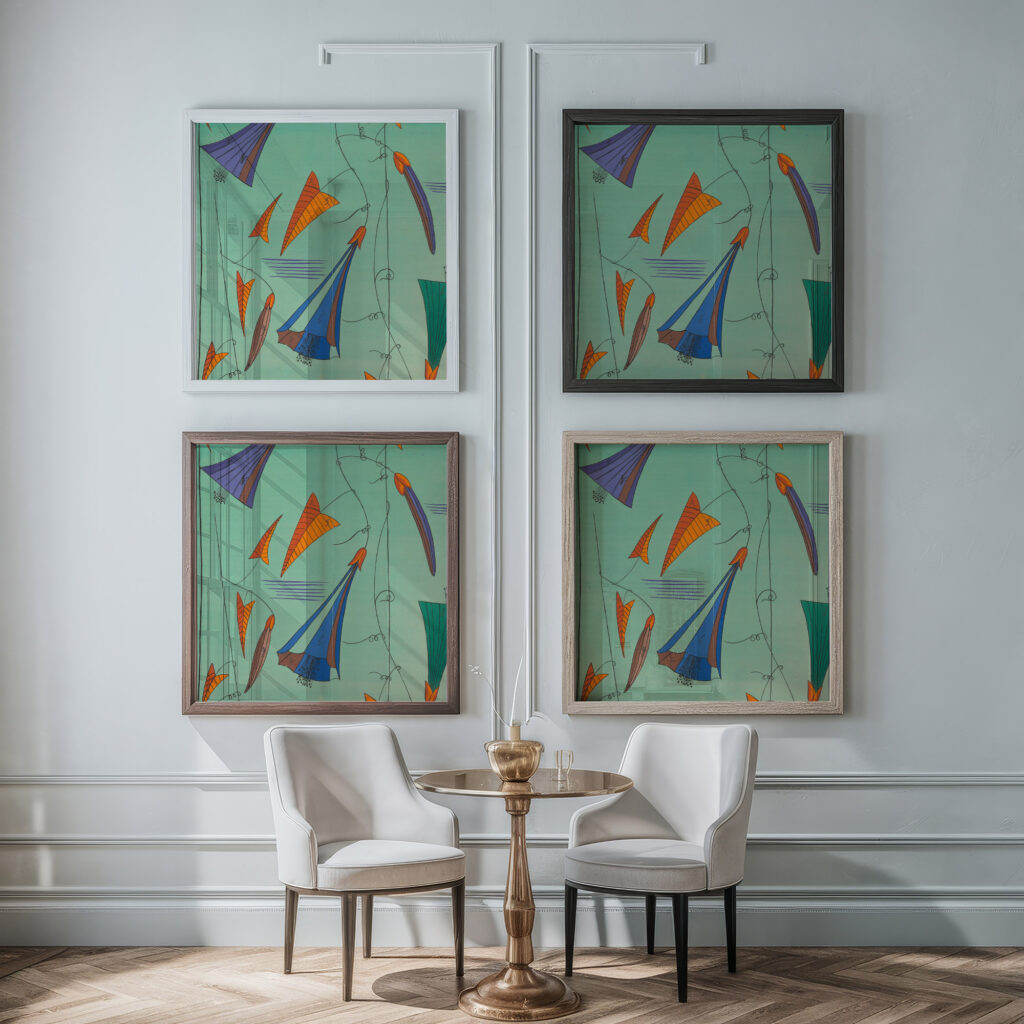 Sommerwinde Summer Wind 1922 Unknown framed posters mockup