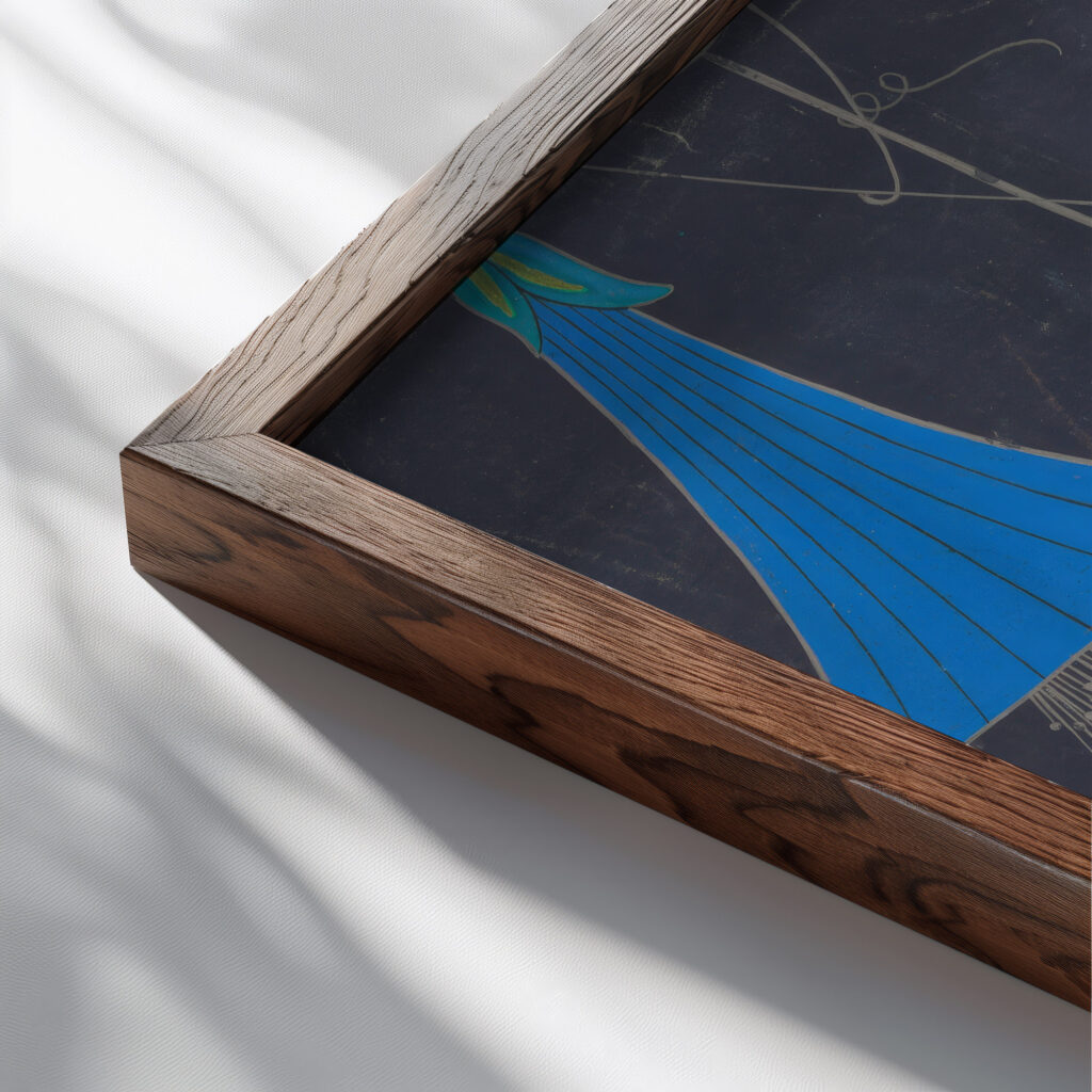Sommerwinde Summer Wind II 1922 Unknown close up dark wood mockup