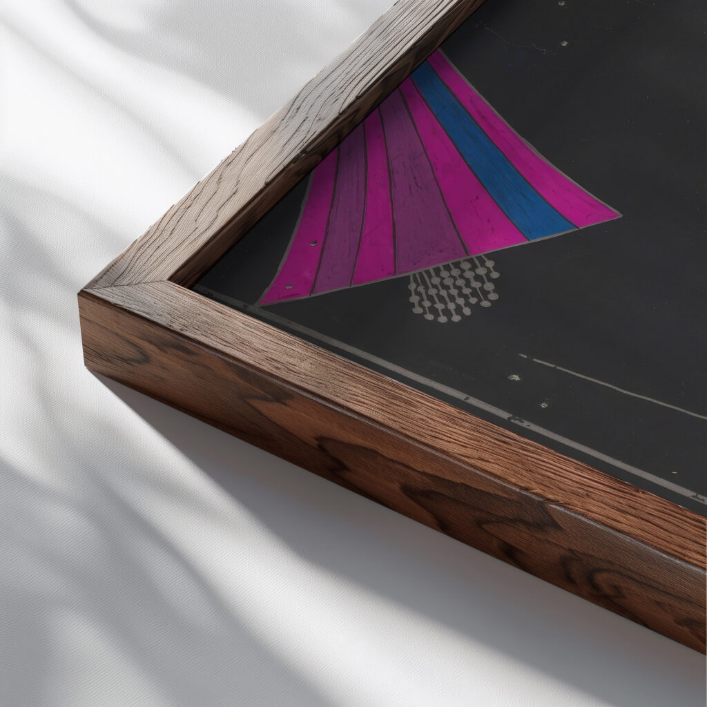 Sommerwinde Summer Wind III 1922 Unknown close up dark wood mockup