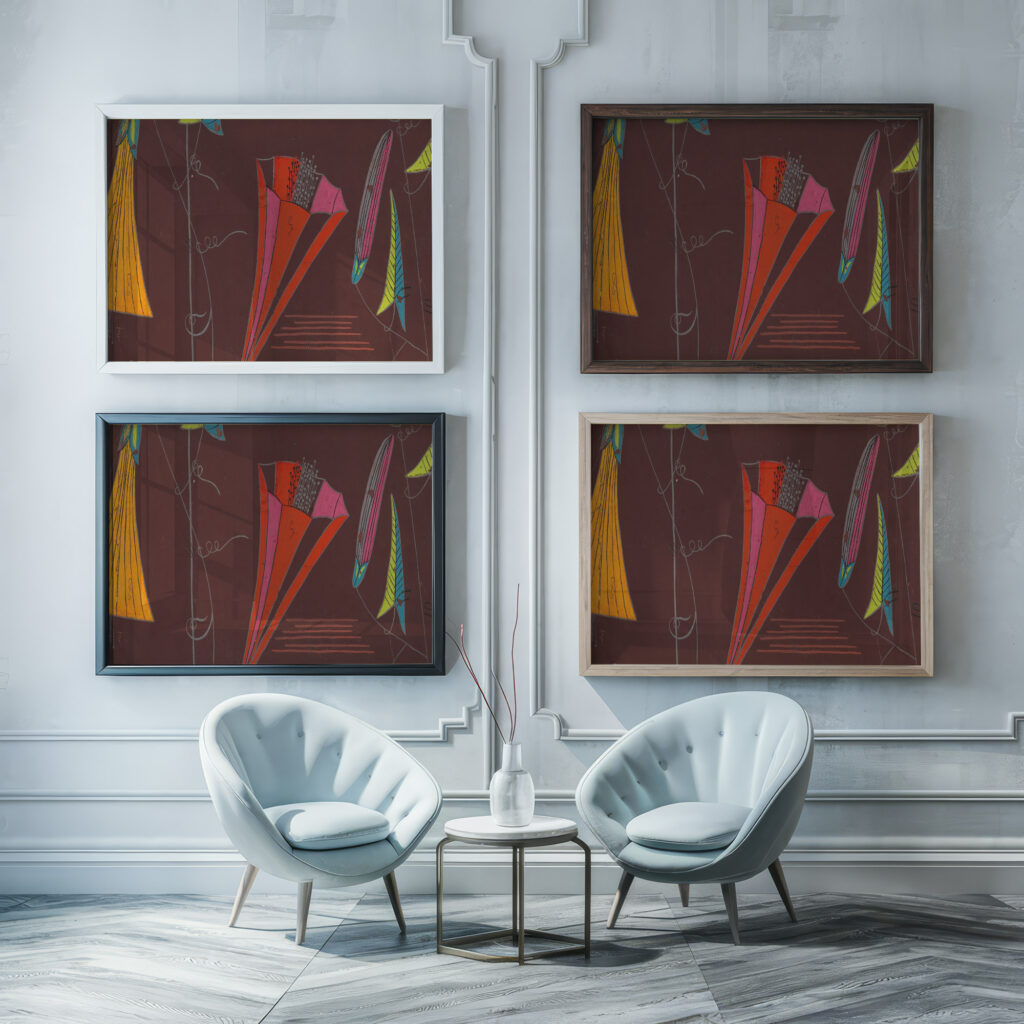 Sommerwinde Summer Wind IV 1922 Unknown framed posters mockup