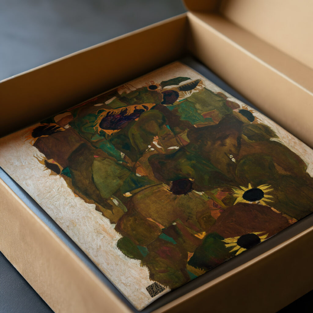 Sonnenblumen I 1911 Egon Schiele video mockup