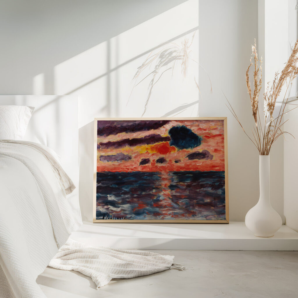 Sonnenuntergang Borkum 1928 Alexej von Jawlensky 4 mockup
