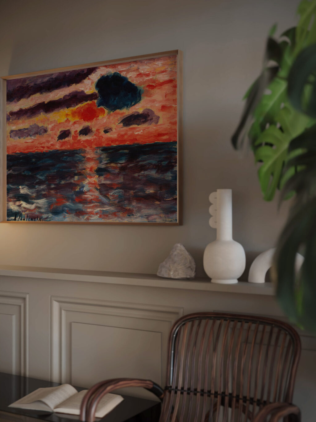 Sonnenuntergang Borkum 1928 Alexej von Jawlensky video mockup
