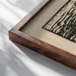 Sonnenuntergang am Wattenmeer 1911 Wilhelm Laage close up dark wood mockup